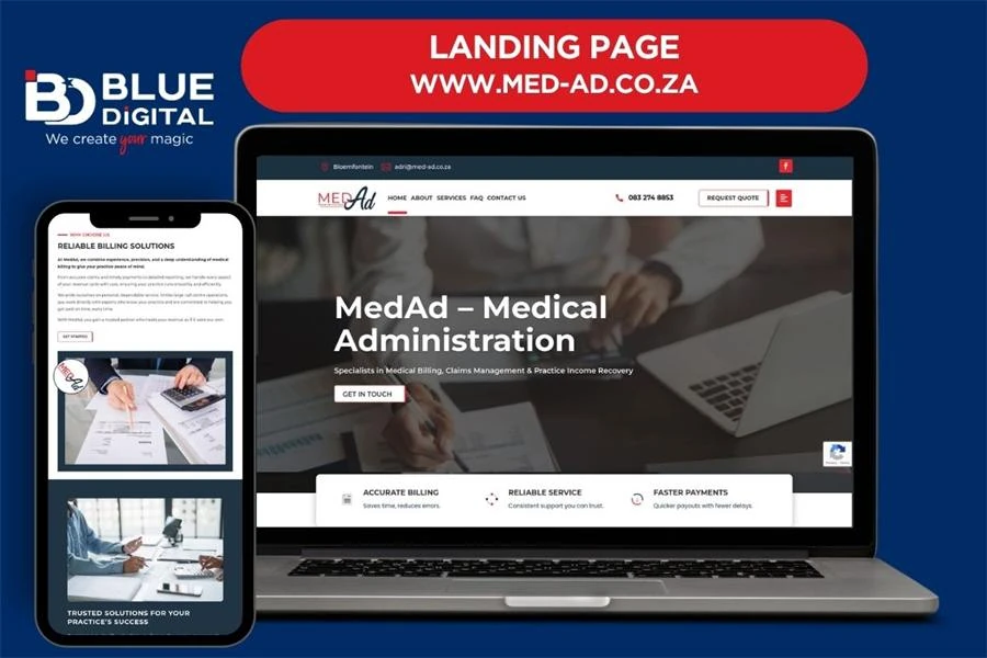 MedAd landing page